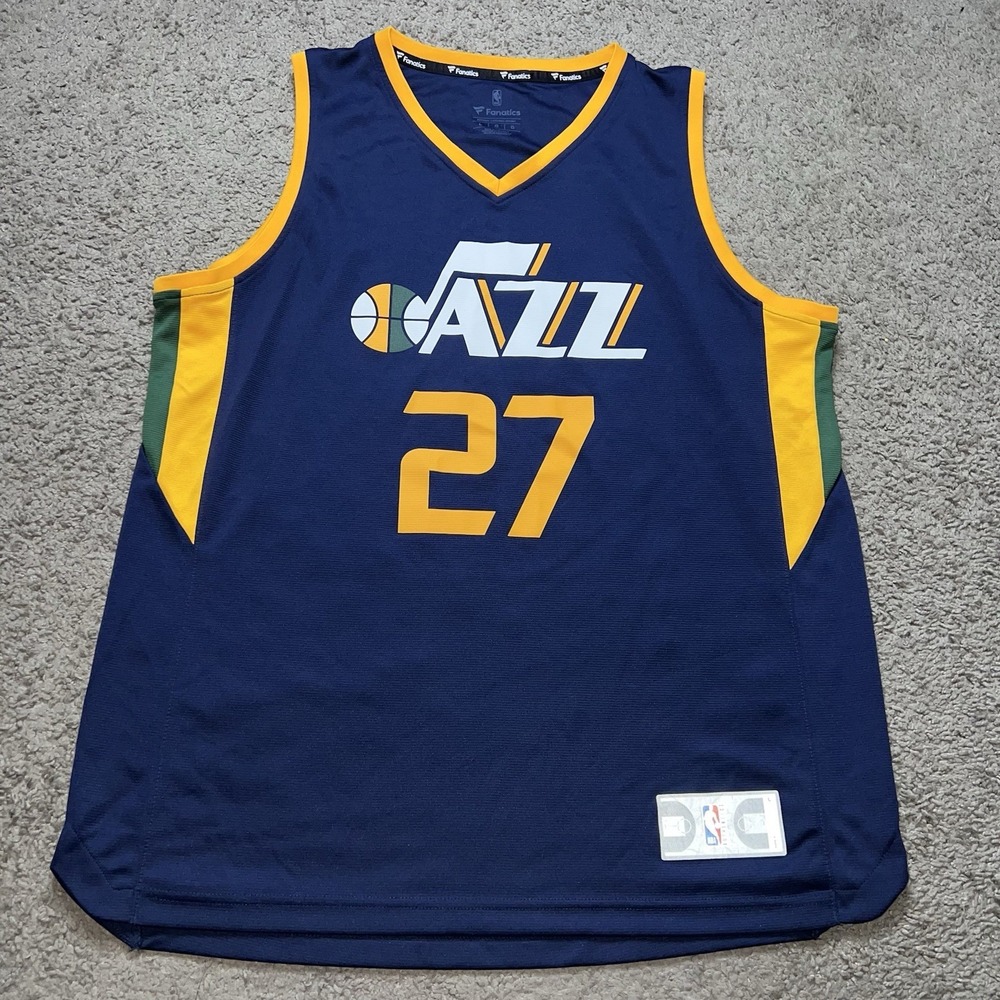 Utah Jazz Rudy Gobert #27 Fanatics NBA Jersey Navy Blue Large